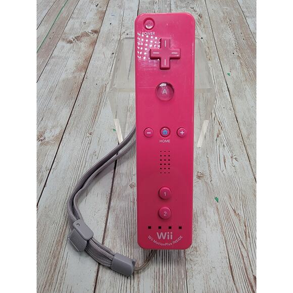 Nintendo Wii Remote White Controller Pink - Picture 1 of 5